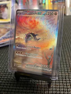 Pokemon TCG Scarlet and Violet Base Set Great Tusk EX 246/198 Holo Full Art - Image 1
