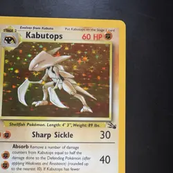 Pokemon Vintage Holo Rare Kabutops 9/62 Fossil WotC 1999 - Image 3