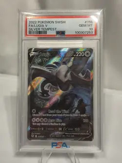 2022 Pokemon Lugia V Alt Art Silver Tempest SWSH 186/195 PSA Graded 10 - Image 1