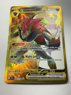 Pokemon: N's Zoroark EX Gold Hyper Rare Holo Full Art 189/159 (Near Mint) - Image 2