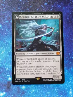 Sephiroth Fabled Soldier 0115 MTG FIN Final Fantasy NM Regular Mythic - Image 1