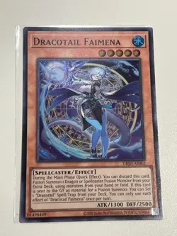 Yugioh Asian English Dracotail Faimena x3 playset DBJH-AE002 Super rare NM - Image 4