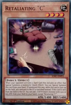 SDBT-EN011 RETALIATING "C" COMMON 1ST EDITION YuGiOh CARD - Image 1