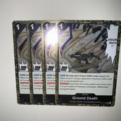 One Piece TCG OP14-096 Ground Death X4 Playset Card Game CCG English - Image 5