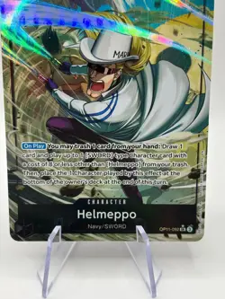 One Piece TCG - Helmeppo OP11-092 SR Alternate Art A Fist of Divine Speed NM - Image 3