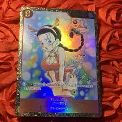 Videl Dragon Ball Christmas Goddess Girls ACG Waifu Holo Anime Card Deer - Image 1