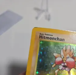 Hitmonchan Rare Holo Foil Pokemon Card Vintage 1999 Base Set 7/102 WOTC - Image 3