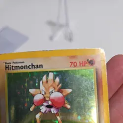 Hitmonchan Rare Holo Foil Pokemon Card Vintage 1999 Base Set 7/102 WOTC - Image 4
