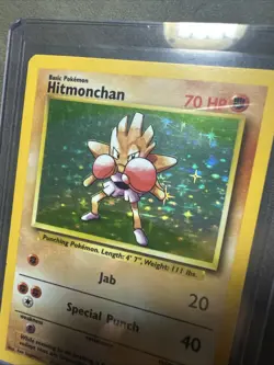 Hitmonchan - 7/102 - Pokemon Base Set Unlimited Holo Rare Card WOTC Vintage - Image 3