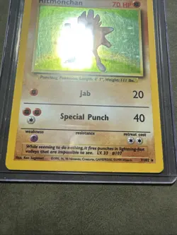 Hitmonchan - 7/102 - Pokemon Base Set Unlimited Holo Rare Card WOTC Vintage - Image 4