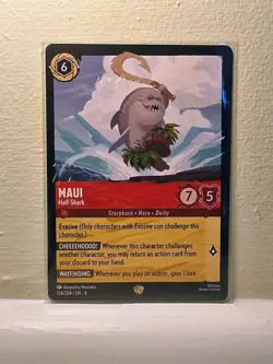 Disney Lorcana - Maui "Half-Shark" 124/204 - Azurite Sea - Near Mint - Image 1