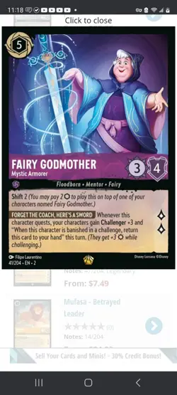 Disney Lorcana Singles- Rise of the Floodborn- You Pick Cards- Legendary Mint/NM - Image 4