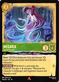 Megara Secret Keeper 86/204 Whispers in the Well Disney Lorcana - Image 1