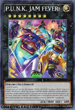 YUGIOH BLMM-EN051 P.U.N.K. JAM FEVER! Emblazoned Ultra Rare 1st Edition NM - Image 1