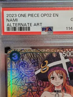 PSA 10 GEM MINT - NAMI ALTERNATE ART OP02-036 - One Piece Paramount War - Image 4