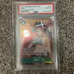 PSA 10 GEM MINT - NAMI ALTERNATE ART OP02-036 - One Piece Paramount War - Image 2