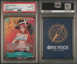 PSA 10 GEM MINT - NAMI ALTERNATE ART OP02-036 - One Piece Paramount War - Image 3