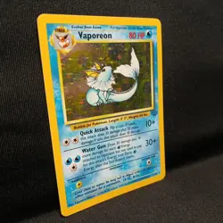 Pokemon TCG Vaporeon Jungle 12/64 Holo Unlimited Rare Vintage 1999 Free Postage - Image 2