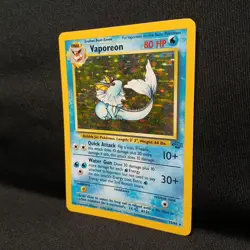 Pokemon TCG Vaporeon Jungle 12/64 Holo Unlimited Rare Vintage 1999 Free Postage - Image 3