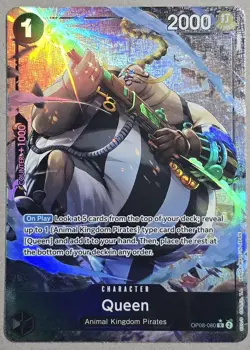 Queen (Parallel) OP08-080 Two Legends One Piece TCG - English Alt Art NM Foil - Image 1