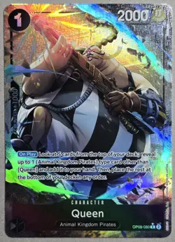 Queen (Parallel) OP08-080 Two Legends One Piece TCG - English Alt Art NM Foil - Image 3