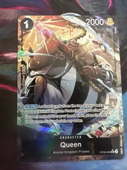 One Piece Tcg Queen (Parallel) OP08-080 Rare Two Legends Foil NM - Image 1
