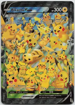 Pikachu V-Union JUMBO Holo SWSH139-SWSH142 Sword & Shield Promo Cards NM - Image 1