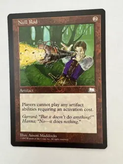 Null Rod MTG Weatherlight Unplayed NM Very Nice Vintage Card - Image 1