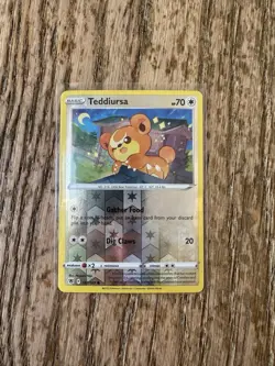 122/189 TEDDIURSA REVERSE HOLO ASTRAL RADIANCE POKEMON CARD - Image 1