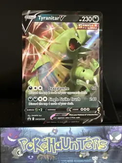 Pokemon Card Tyranitar V SWSH109 Black Star Promo Half Art Holo Rare NM - Image 1