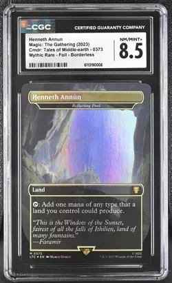 MTG Tales of Middle Earth LOTR Henneth Annun Foil 0373 CGC 8.5 Pop 3 - Image 1