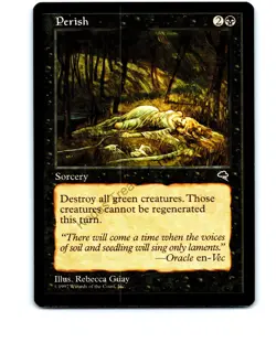 Perish Black #147 Uncommon Tempest MTG NP Near Mint or Better - Image 1