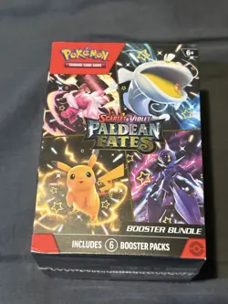 NEW AND SEALED-Pokemon TCG Scarlet & Violet Paldean Fates 6 Pack Booster Bundle - Image 1