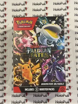 New Pokemon TCG Scarlet And Violet Series Paldean Fates Booster Bundle Sealed - Image 1