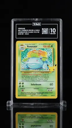TAG 10 Vensaur 15/102 2021 Pokemon Sword & Shield Celebrations Classics Holo - Image 1