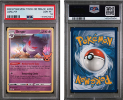 Gengar 066/196 Holo Rare Trick or Trade 2023 Pokemon TCG PSA GEMMINT 10 - Image 3