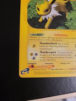 Pokemon Jolteon Skyridge 13/144 Non Holo Rare - E-Series Vintage WOTC NM/LP - Image 5