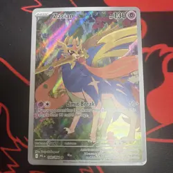 2025 Pokemon Phantasmal Flames PFL EN Zacian Full Art Illustration Rare #100/094 - Image 1