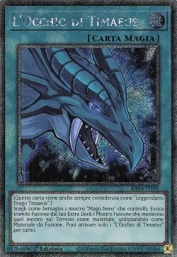 yu gi oh ita 1ed rara segreta platino ra04-it192 L'Occhio di Timaeus - Image 1