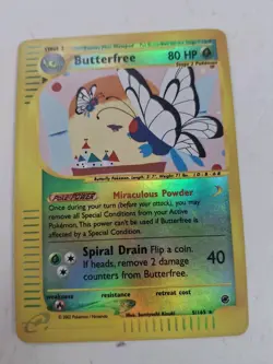 Butterfree 5/165 Expedition 2002 Reverse Holo Rare E-Reader Pokemon Card TCG - Image 1