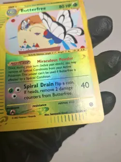Butterfree 5/165 Expedition 2002 Reverse Holo Rare E-Reader Pokemon Card TCG - Image 5