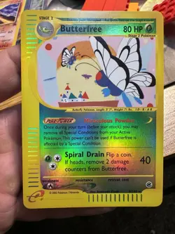 Butterfree 5/165 Expedition 2002 Reverse Holo Rare E-Reader Pokemon Card TCG - Image 1