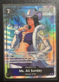 One Piece Ms. All Sunday (Alternate Art) SR OP14-084 English NM Pack Fresh - Image 1
