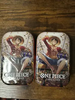 One Piece TCG Tin Pack Set Vol. 2 (TS-02, OP13) New Factory Sealed Set Of 2 - Image 1