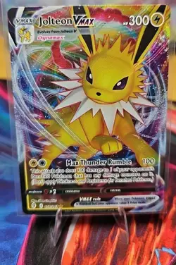 Pokemon TCG Jolteon VMAX Holo Ultra Rare Card Evolving Skies 051/203. NM. - Image 1