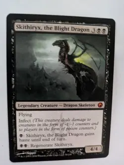 Skithiryx, the Black Dragon Scars of Mirrodin MTG NM Free ship with tracking - Image 1