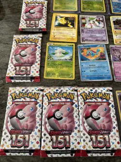 Pokemon Card A Lot 1999-2023 44 Holo Sealed Booster Packs Pikachu 300+ ￼￼ - Image 2