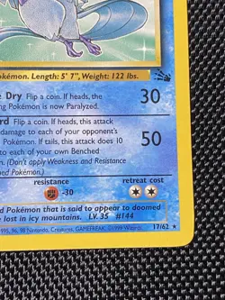 Articuno 17/62 1st Edition Fossil Regular Pokemon Card LP/NM - Image 4