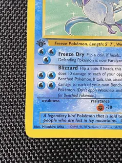 Articuno 17/62 1st Edition Fossil Regular Pokemon Card LP/NM - Image 5