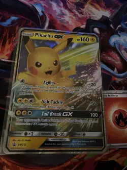 Pikachu GX - SM232 - Pokemon Oversized Jumbo Promo Ultra Rare Card NM - Image 1